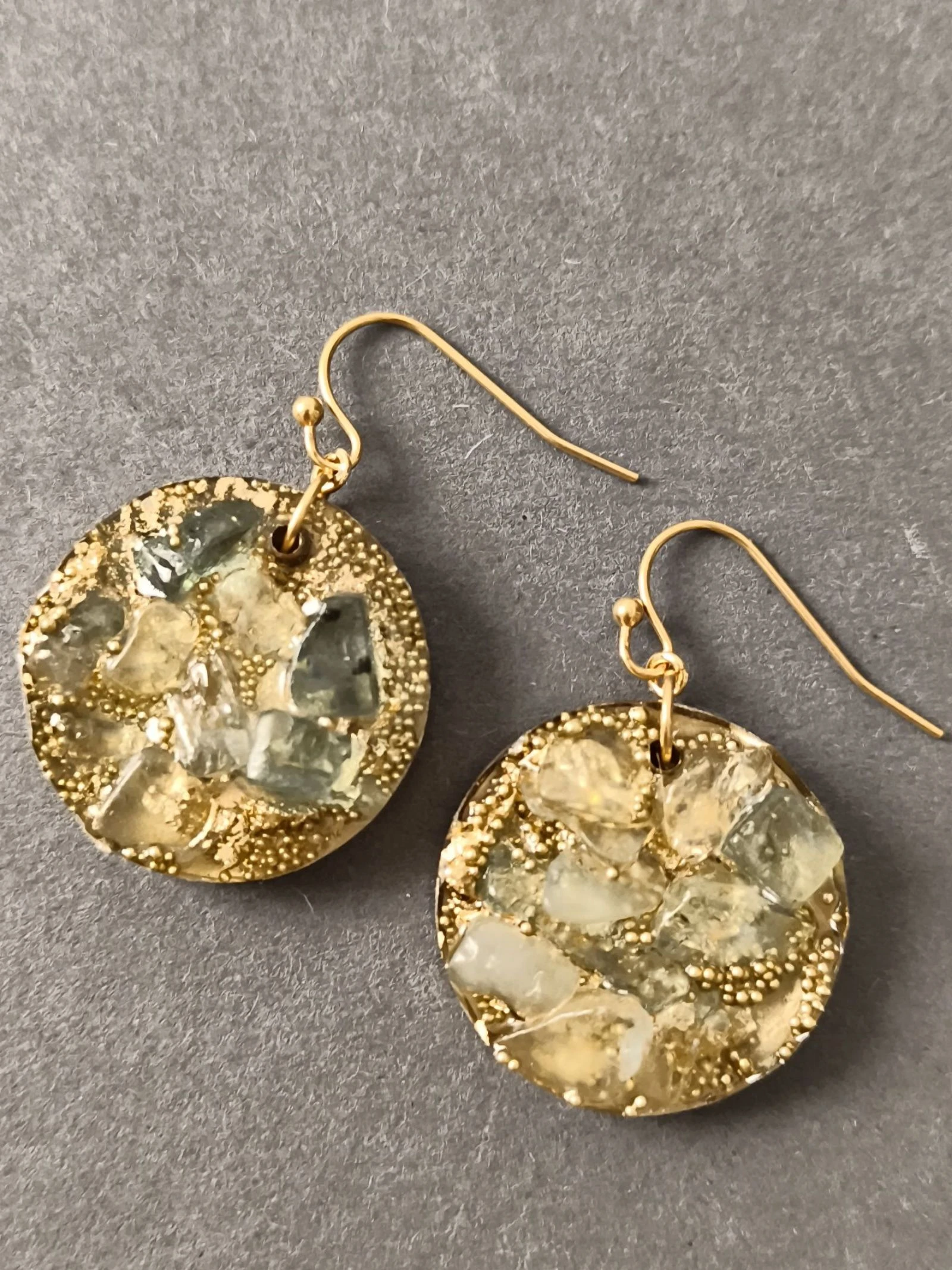 Boucles d'oreilles aigue marine 